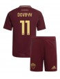 AS Roma Artem Dovbyk #11 Domácí dres pro děti 2024-25 Krátký Rukáv (+ trenýrky)